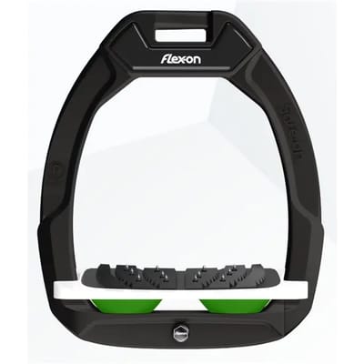 Veiligheidsstijgbeugels Liggend Ultra Grip Zwart/Wit/Groen Flex-On Safe-On