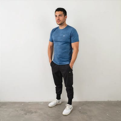 YV SPORT Jogger Kyoto - Heren - Cargo jogger - Zakken met rits - Handdoekhouder - Telefoonzak - Premium kwaliteit - Ademend - Stretch - Comfortabel - Fitness en sportbroek - Joggingbroek heren - Zwart - Maat S
