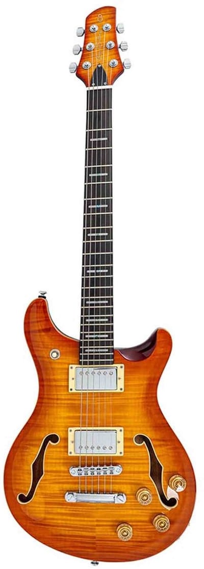 Sire Q7H Larry Carlton Hollowbody Elektrische Gitaar Amber Burst
