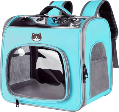 Nivard Katten Rugzak - Katten Reismand - Huisdier - Transport - Reistas Kat - Draagtas Kat - Transporttas Kat - Honden - Blauw