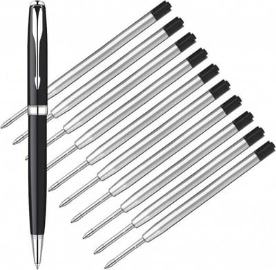 Parker vulset - 10 vullingen - speciaal voor een Parker pen - zwart - DisQounts