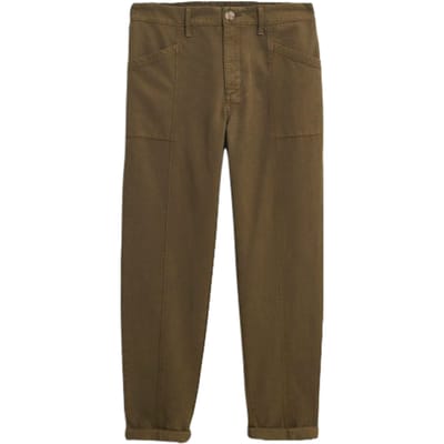 White Stuff Thea Trouser Khaki Grn Maat: 20 | Straight Broeken Outlet | Dames | Groen