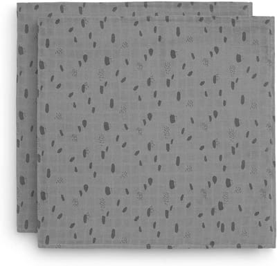 Multifunctionele Hydrofiele Multidoek XL 115x115cm - 2 Stuks - Storm Grey