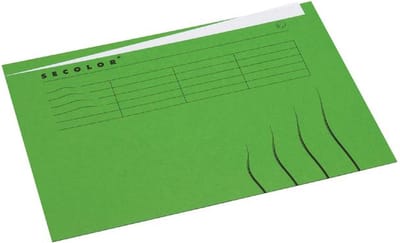 Vouwmap Ongelijk A4 Jalema Secolor Groen