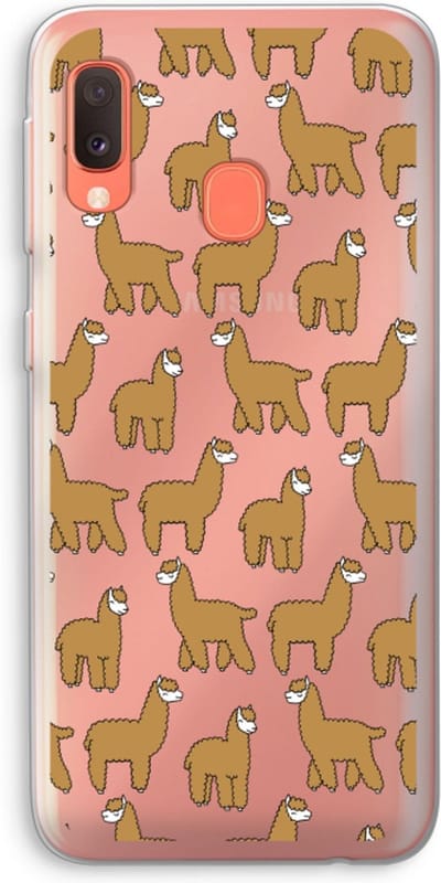 Case Company® - Hoesje geschikt voor Samsung Galaxy A20e hoesje - Alpacas - Soft Cover Telefoonhoesje - Bescherming aan alle Kanten en Schermrand