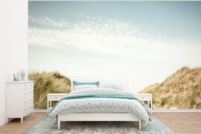 Behang - Fotobehang Strand - Duin - Lucht - Breedte 350 cm x hoogte 260 cm