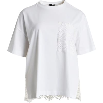 Dames T-shirt met gehaakte zak Mat Fashion