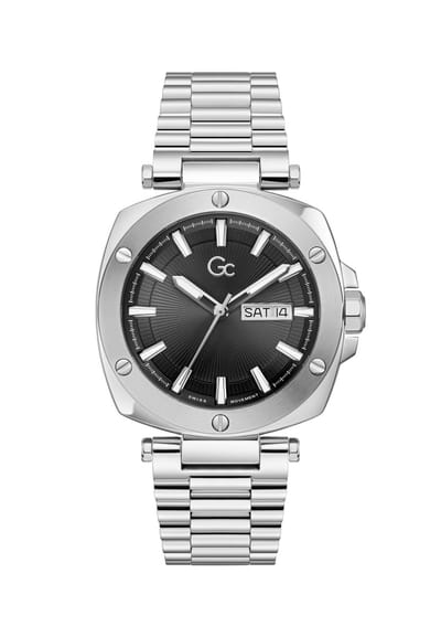 Gc Gc Nobilis Metal Analoog Quartzhorloge Zilverkleurig Kast Gemaakt Van 100% Roestvrij Staal En Een Armband Van 100% Roestvrij Staal 44 Z78001G2