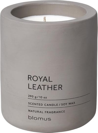 Blomus Fraga Geurkaars Royal Leather H 11 cm Diameter 9 cm Satellite