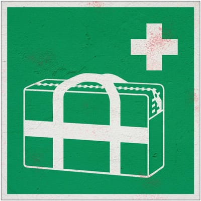 Medische noodtas bord – E027 | Forex Re materiaal | 10 x 10 cm