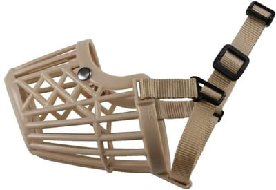 Hondenmuilkorf - Snuitmand - Veiligheid Hond - Verstelbaar Ontwerp - XS Snuitomtrek 6cm - Beige