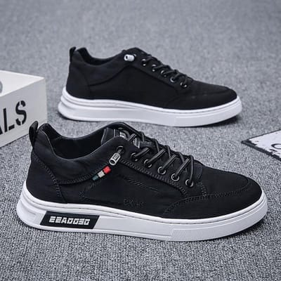 Casual Schoenen voor Heren IJszijde Canvas Schoenen Heren Gevulkaniseerde Schoenen Comfortabele Lichtgewicht Kwaliteit Sneakers Heren Tenis Flats 39 gray