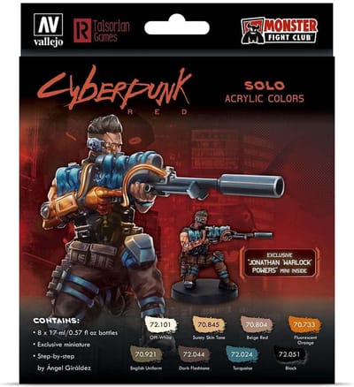 Solo by Cyberpunk Red Exclusive 'Jonathan 'Warlock' Powers' + miniature