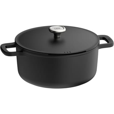 LEO Kookpot antikleef met deksel Phantom - Ø 28cm - Zwart - PFAS-vrij
