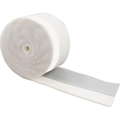 5M 45mm Bande d'étanchéité auto-adhésive pour porte fenêtre anti-vent, anti-insectes, anti-poussière (Semi-transparent) white