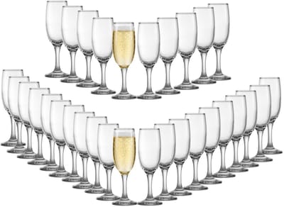 Uniglass Champagneglazen Dubai - 30x stuks - cava / prosecco glazen - 186 ml