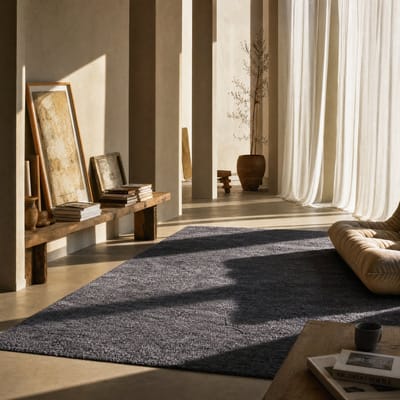 Softtouch Luxe Velvet Laagpolig Vloerkleed Grijs- 160x230 CM