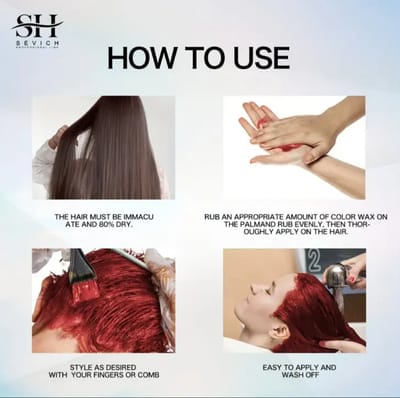 Haarwax grijs haarwax met kleur makkelijk in gebruik en van goede kwaliteit