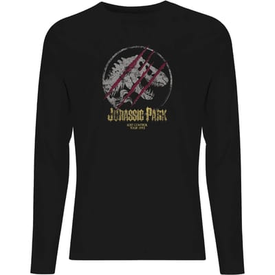 Jurassic Park Lost Control Men's Long Sleeve T-Shirt - Black - S
