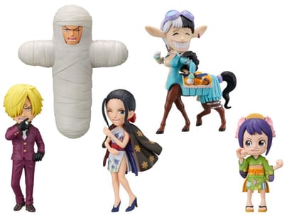 One Piece WCF Mini Figures 7 cm Wanokuni Onigashima 5 Display (12)