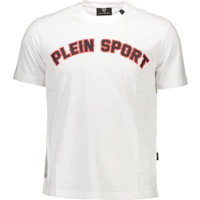 Plein Sport Witte Katoenen Heren T-Shirt