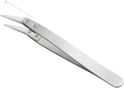 Antistatisch Pincet - Isolatieclip Zuurbestendig - Precisie Reparatie - Keramische Kop - 50 Grams - B