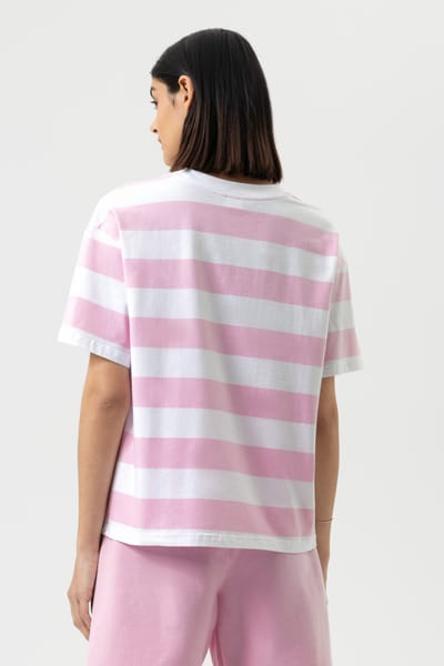 T-shirt Serie Streaked Lines Soft Pink