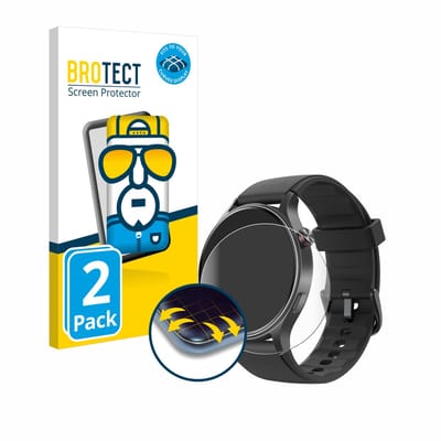 BROTECT - Screenprotector voor Fitpolo AR01 1.32" - Folie Beschermfolie transparant volledig dekking - 2 Stuks