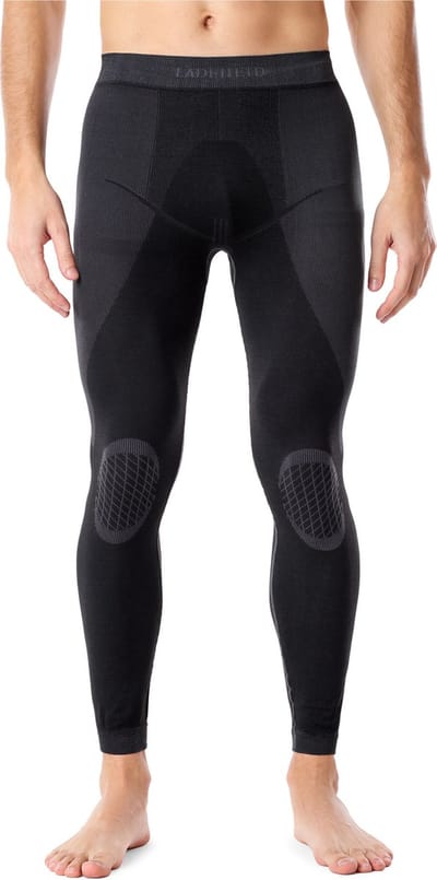 Ladeheid Thermobroek - Thermo ondergoed - Heren - Thermo Legging - Zwart/Grafiet - S - LA-LA40-MEN-Pants