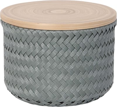 Handed By Wonder high XS - Opbergmand rond met deksel- eucalyptus