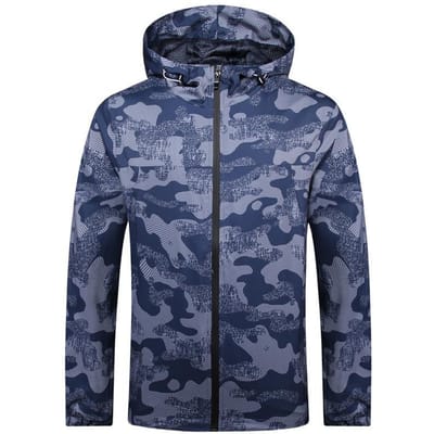 Trenchcoat met capuchon Heren Lente en Herfst Nieuw Casual Sport Heren Camouflage Jas Gepersonaliseerde Populaire Winddichte Heren Jas 4XL