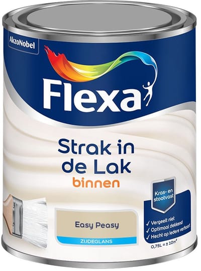 Flexa - Strak In De Lak Binnenlak Zijdeglans - Easy Peasy - Mengverf - 750 Ml