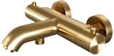 Brauer Gold Edition - Opbouw Baddouche Thermostaatkraan - Goud Geborsteld PVD