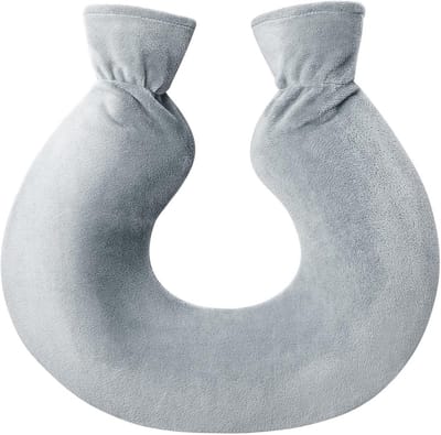 Premium U-vormige kruik van natuurlijk rubber met afneembare en wasbare fleece hoes voor vrouwen en kinderen