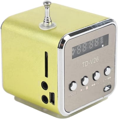 Draagbare Mini FM Radio met MP3 Speler en TF/U-disc ondersteuning