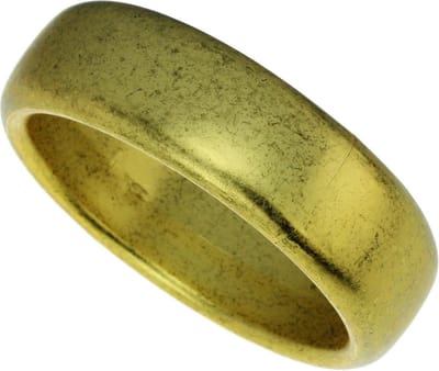Behave - Bangle oud-goudkleur breed - Minimalistisch accessoire stijlvol