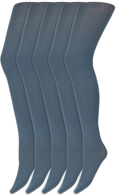 Gekleurde panty’s | Micro | 60 Denier | Merk: Marianne | Maat: S t/m XXL | Kleur: Opaal blauw | 5 Paar