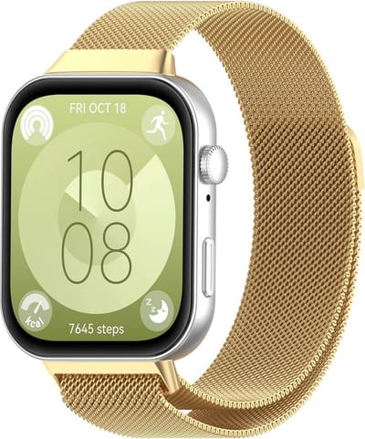 Milanees bandje - geschikt voor Huawei Watch Fit 5 (PRO), Watch Fit 4 (Pro), Watch Fit 3 - goud