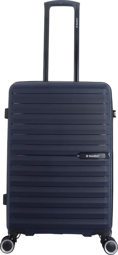Saxoline – Fiesta | Harde Koffer / Valies / Reiskoffer – Medium (60L) – Marine Blauw - Marine Blauw / Medium