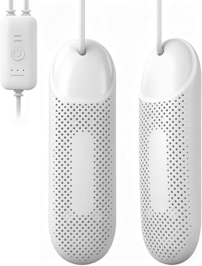 GELLDG Elektrische schoendroger - Draagbare schoendroger - 3 standen - met timer - Europese stekker - Mini-schoenverwarmer - Geschikt voor skischoenen, sokken, schoenen en handschoenen