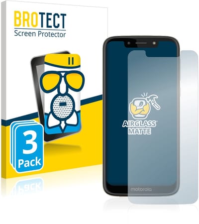BROTECT - Screenprotector voor Motorola Moto G7 Play - Folie Beschermfolie Beschermglas matte 3 Stuks