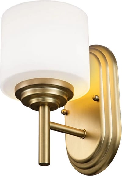 Feiss LED Badkamerarmatuur Malibu | 3W 3000K 300Lm 830 | IP44 | Dimbaar | Brushed Brass