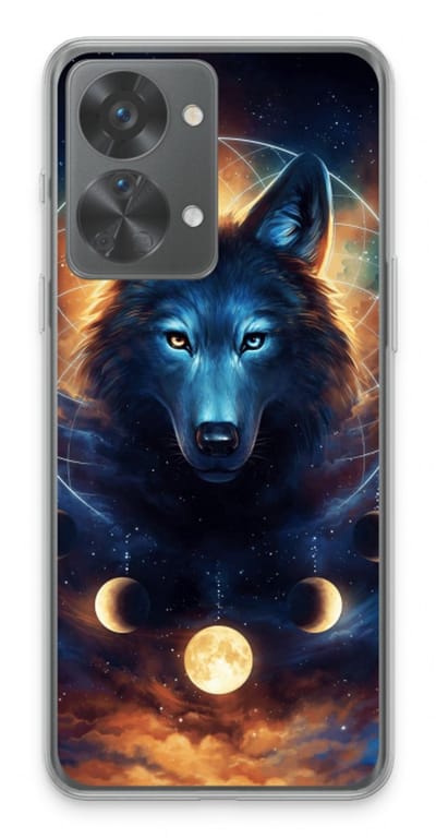 Case Company® - Hoesje geschikt voor OnePlus Nord 2T hoesje - Wolf Dreamcatcher - Soft Cover Telefoonhoesje - Bescherming aan alle Kanten en Schermrand