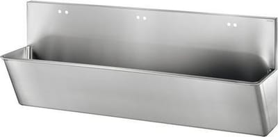 Medische scrub met hoge spatwand