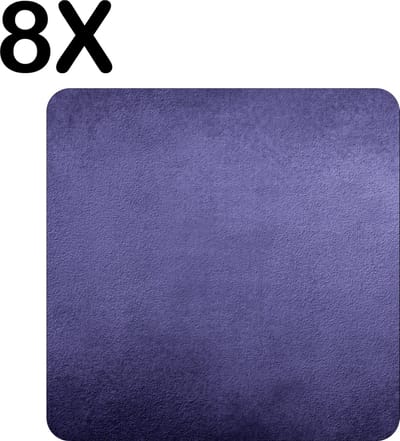 Luxe Placemat - Paarse Vegen Achtergrond - Set van 8 Placemats - 50x50 cm - 2 mm dik Vinyl - Anti Slip - Afneembaar