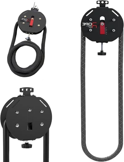 Touwtrekker Fitness - Katrol Trainer - Kracht Training - Verstelbare Weerstand - 4 Meter Touw - Rood Zwart