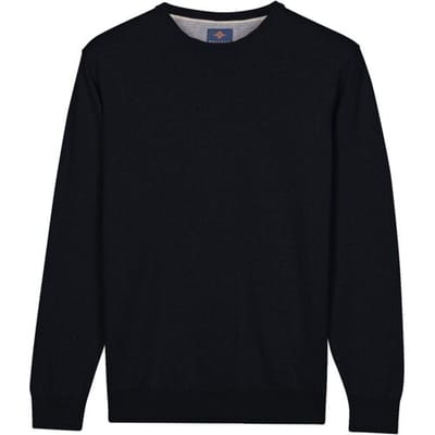 Baileys – Heren Trui – Basic Pullover – Ronde hals trui - Navy - NOS8200-60