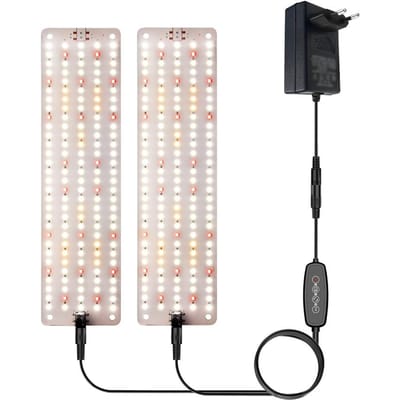 Full Spectrum LED Plantengroeilamp Board Supplement Licht voor Binnenplanten Zaailinggroeilamp One Drag Two EU Plug Cold Light