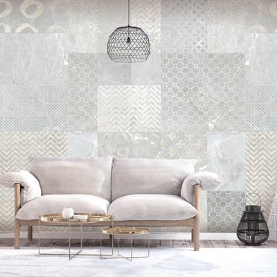 200cm X 140cm - Fotobehang -Tegels, premium print vliesbehang