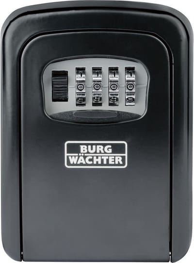 BURGWÄCHTER Sleutelkluis - Key Safe L 3954 - Altijd je sleutels op de juiste plek én achter slot en grendel - Afmetingen: 9 x 4 x 12 cm (l x b x h) - Kenmerken: individueel instelbare 4-cijferige combinatie - Geschikt voor wandmontage binnen / buiten